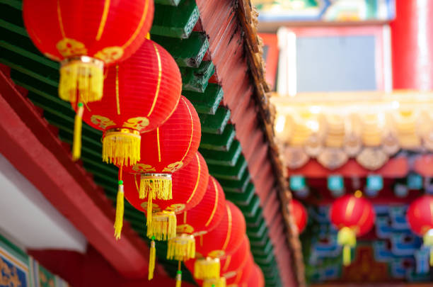 istock red lanterns of Buddhist temple 1143999818