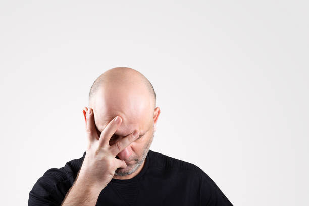 istock Close-up of a stressed man 1144000013