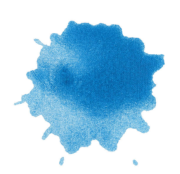 istock blue blot isolated on white for your design 114401098