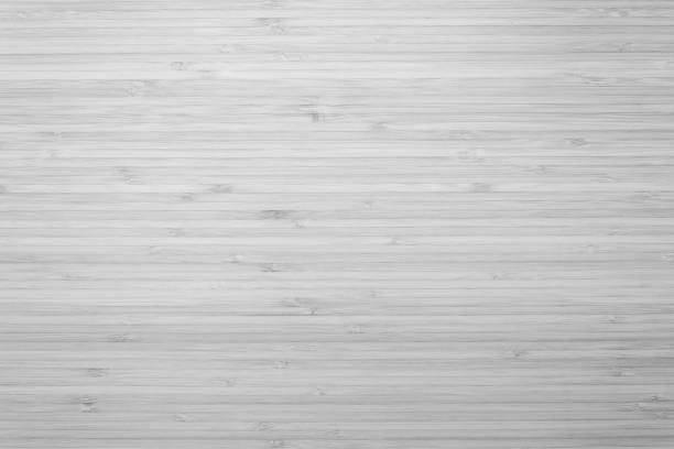 istock Bamboo wood background in white gray color top view 1144031732