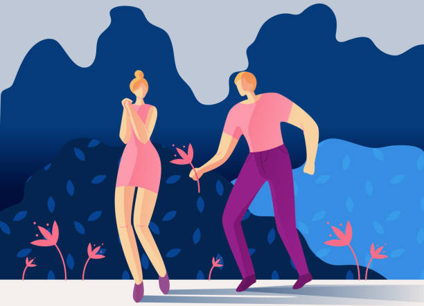 Romantic Couple Walking In Park Cartoon Flat Stock Illustration - Download Image Now - Love - Emotion, Couple - Relationship, Adult - iStock Romantic Couple Walking In Park Cartoon Flat Stock Illustration - Download Image Now - Love - Emotion, Couple - Relationship, Adult - iStock