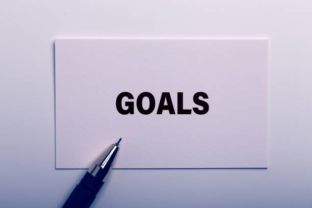 istock Goal word concept in the paper 1144035122