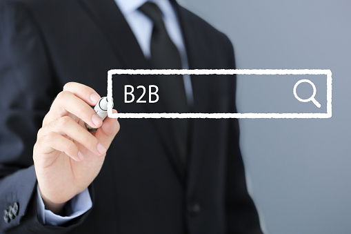 Concept Of B2B For The Business Use.