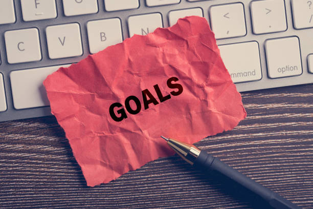 istock Goal word concept in the paper 1144036601