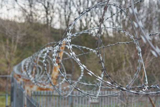 Razor Wire stock photo