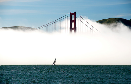 The Golden Gate Bridge in Presidio, USA