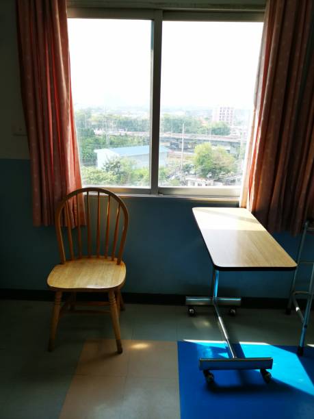 Chair near windows