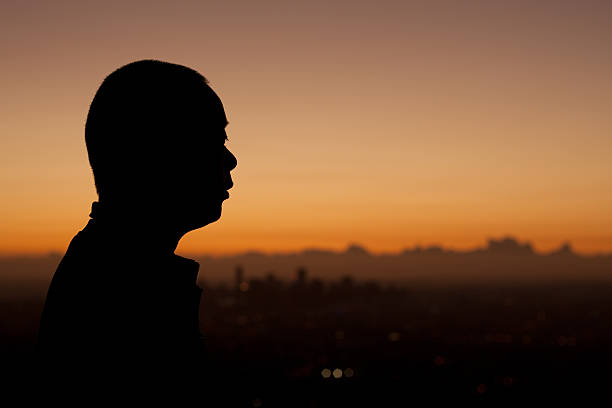 istock Silhouette Sunrise Japanese Man 114405371
