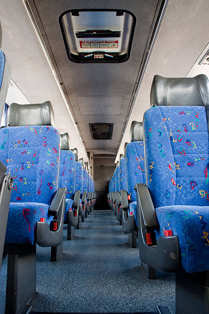 Bus Interior  emergency exit photos stock pictures, royalty-free photos & images