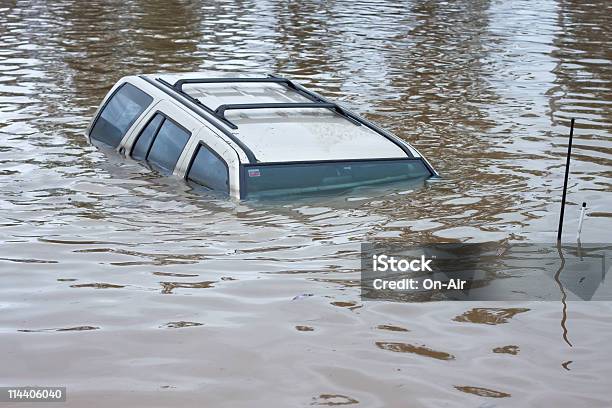 Flood Insurance Car Stock Photo - Download Image Now - Car, Flood, Climate Change