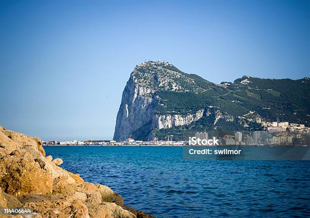 Photo libre de droit de Gibraltar Depuis La Baie banque d'images et plus d'images libres de droit de Baie - Eau - Baie - Eau, Bleu, Détroit