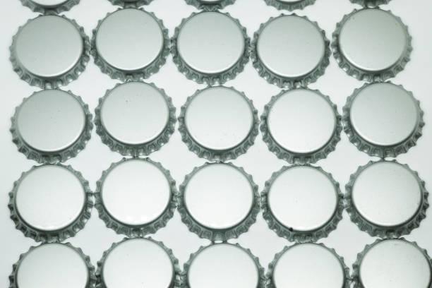istock Close Up aluminum rings cap on white background. 1144068814