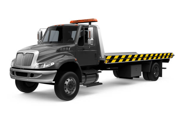 トウトラック絶縁 - towing tow truck truck semi truck ストックフォトと画像