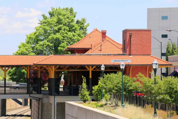 High Point is an Amtrak train station located in High Point, North Carolina. It is served by three passenger trains, the Crescent, the Carolinian and the Piedmont.