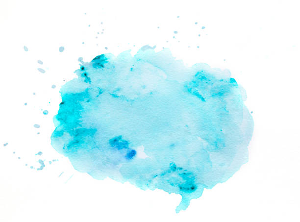 istock Purple watercolor cloud / speech bubble 1144072620