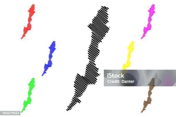Capital District Map Vector Stock Illustration - Download Image Now
