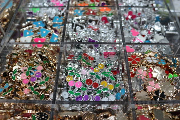 istock a variety of materials that make accessories displayed in the store 1144081584
