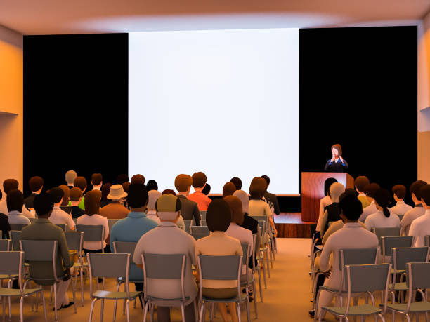 istock People who gather at the lecture 1144083459
