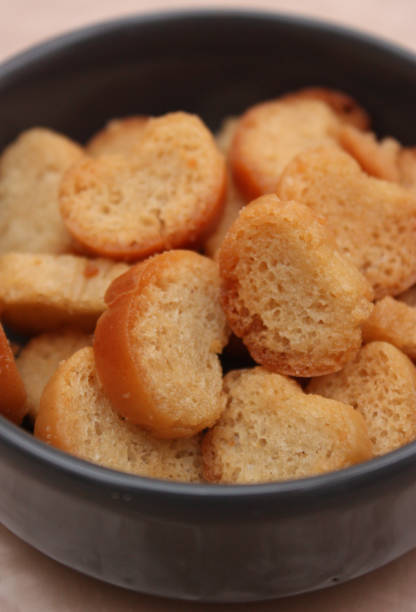 istock Garlic croutons for soup 1144083765