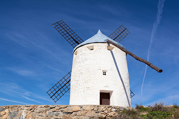istock Medieval windmills in Consuegra, Toledo province, Spain 114408966