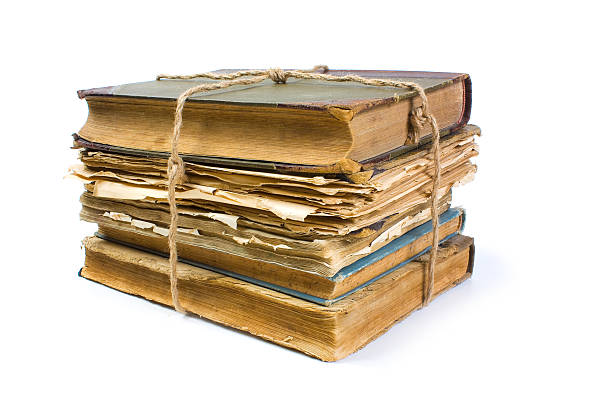 istock An old book with a crumpled sheet 114409190
