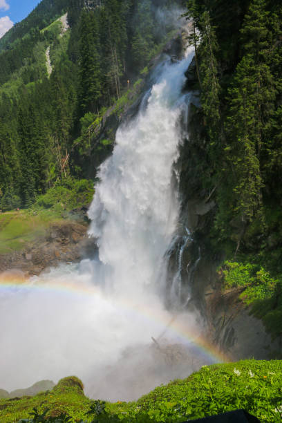 istock View Alpine inspiring Krimml waterfall in mountains 1144092842