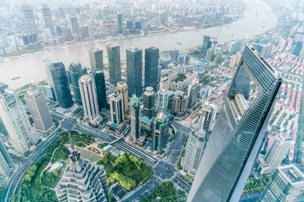 istock Panoramic skyline of Shanghai 1144103698