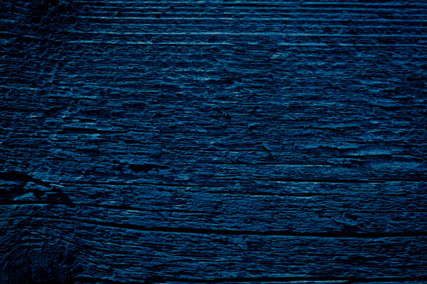 Texture Navy blue of old rough wood. Abstract background for design. Vintage retro