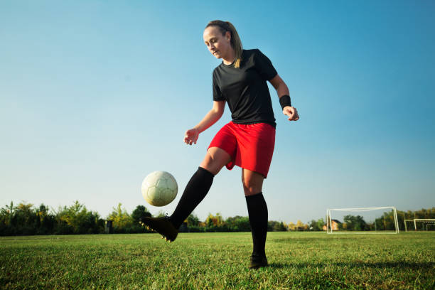 istock Woman soccer player 1144112930