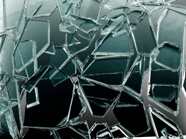 istock Pieces of shattered and broken glass 1144113393