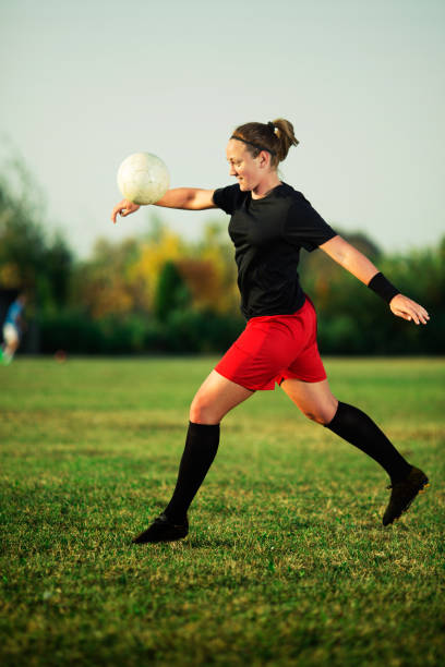 istock Female soccer player 1144113417
