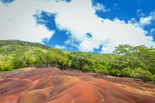 istock seven colored earth, chamarel, mauritius island, indian ocean 1144113506