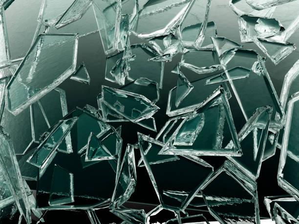 istock Pieces of shattered and broken glass 1144113662