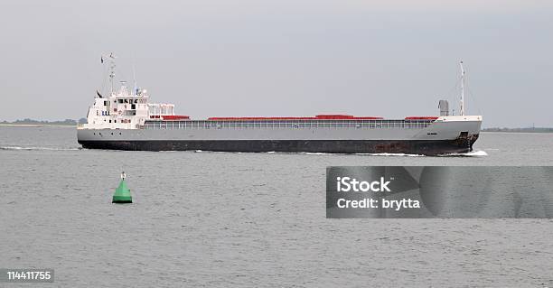 Cargo Ship Sailing On Eastern Scheldt Zeeland The Netherlands Stock Photo - Download Image Now