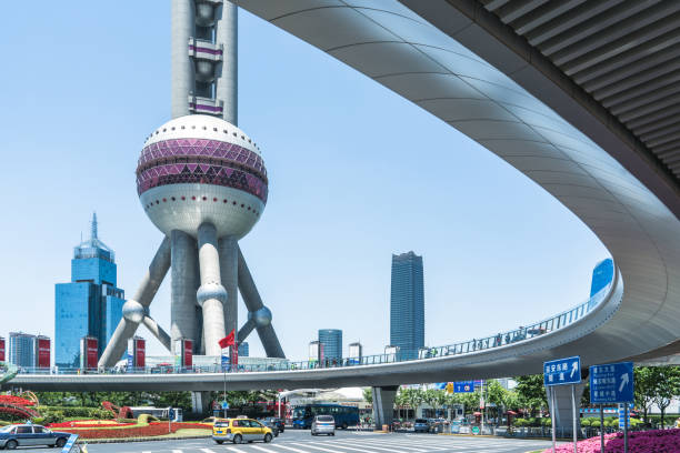 istock Inner city road, China 1144122854