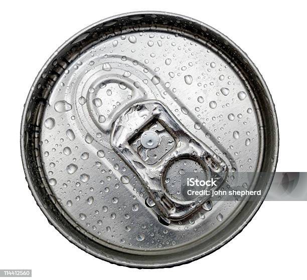 Parte Superiore Del Pacco Di Soda Possibile Apertura Ad Anello Isolato Contro Bianco - Fotografie stock e altre immagini di Apertura ad anello