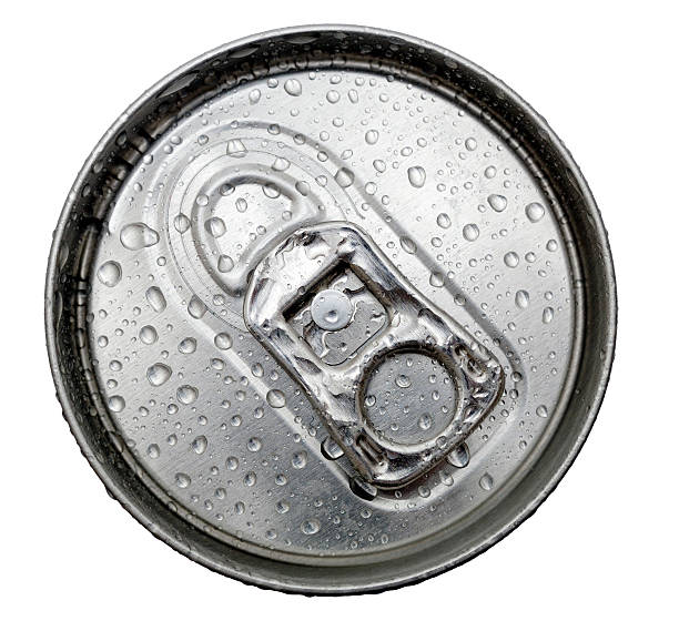 istock Top of chilled soda can Ring pull isolated against white 114412560