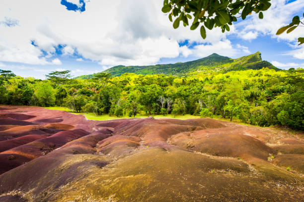 istock seven colored earth, chamarel, mauritius island, indian ocean 1144126702