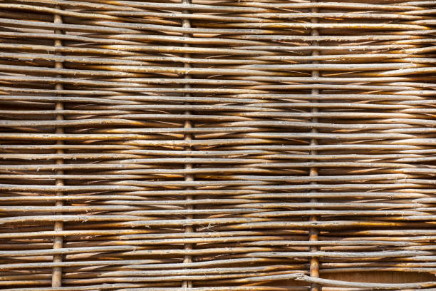 istock Vine wicker basket background Can be used as a background. 1144128421