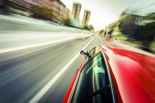 istock Car on a city street 1144129264