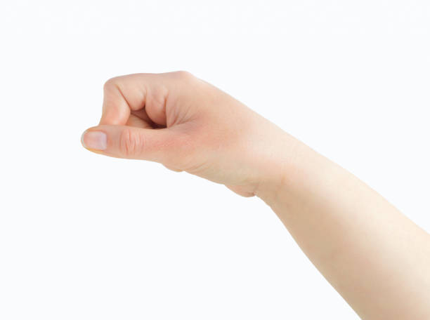 istock Woman hand hanging something 1144130523