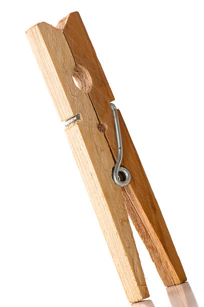 istock Wooden clothespin 114413269