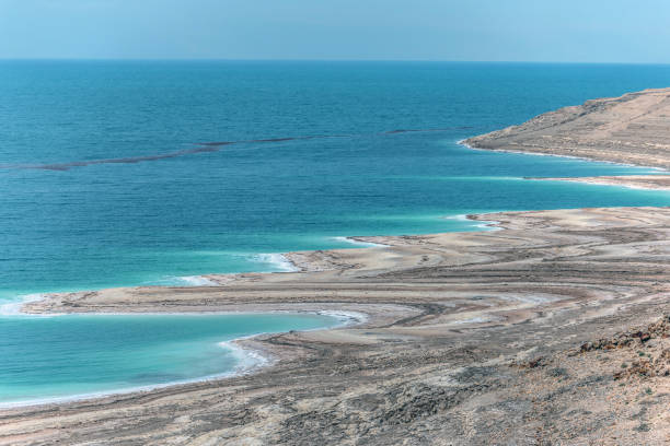 istock Dead Sea coastline in Jordan 1144134899