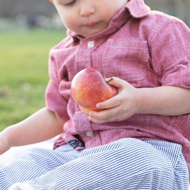 Fruits and Babies stock photo