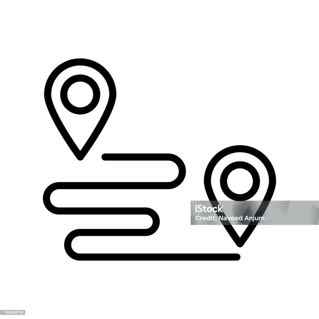 Track Stock Illustration - Download Image Now - Road Map, Vector, Co ...
