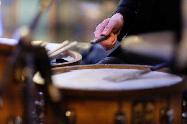 istock The musician plays the drum set. 1144139462