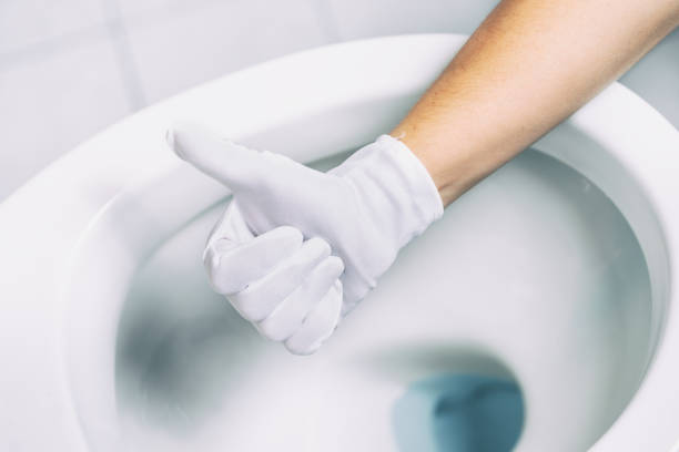 Super clean toilet bowl