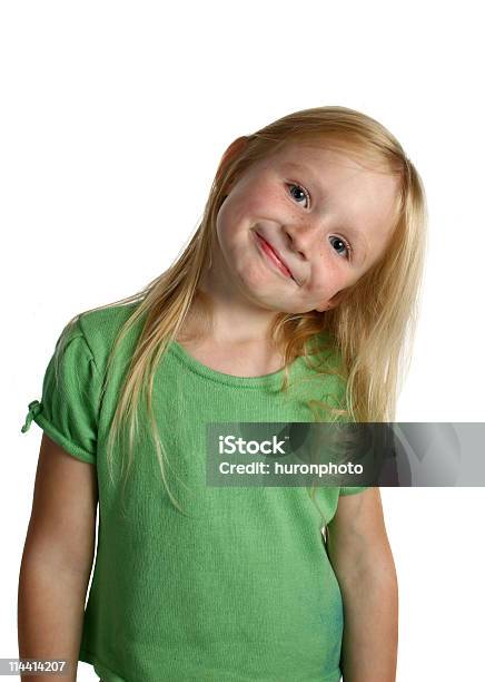 Linda Chica Foto de stock y más banco de imágenes de 4-5 años - 4-5 años, 6-7 años, Alegre