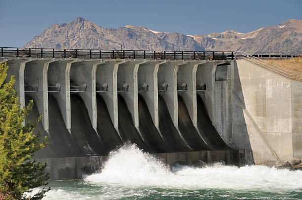 istock Dam, Jackson Lake, Wyoming 114414515
