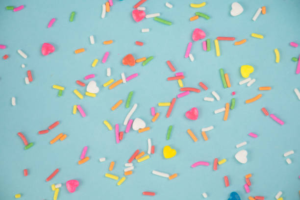 istock sprinkles background, sugar sprinkle dots, decoration for cake and bakery 1144145384